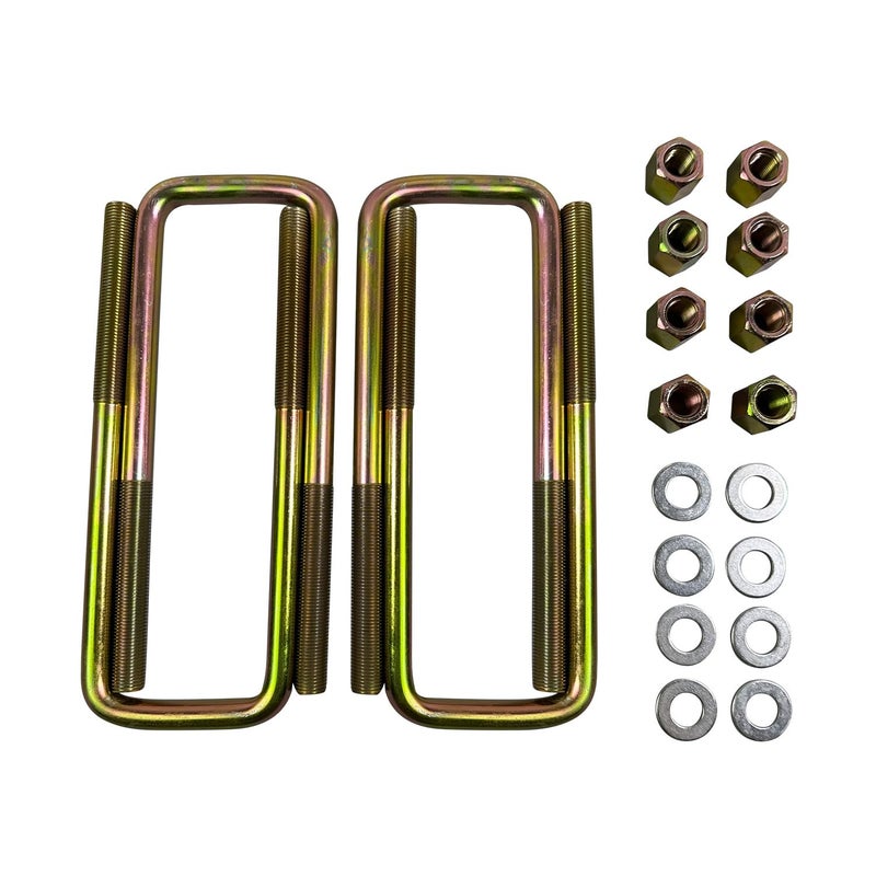 IBESTWOLF Square U-Bolts with Hardware 2.5"" Wide Leaf Springs 8.75"" Long Replacement for 1988-2019 Chevy Silverado GMC Sierra 1500 - Image 1